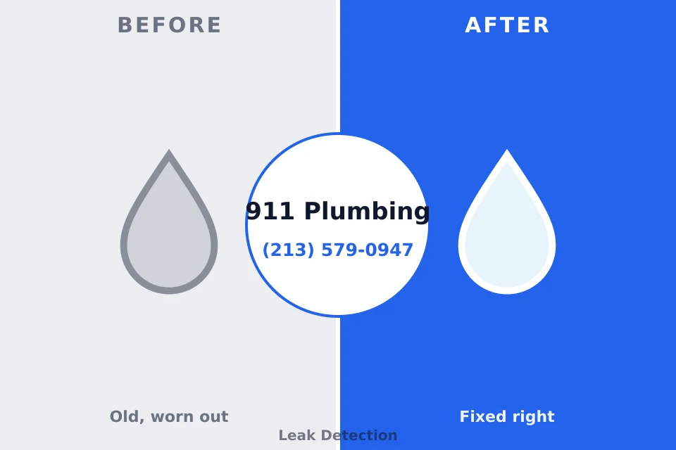Before and after: plumbing repair Trophy Club, TX